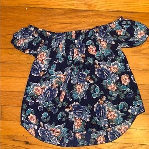 beautiful off the shoulder floral top